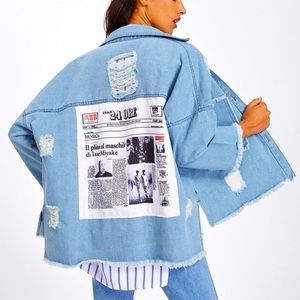Jiao Ma Hua Denim Jacket